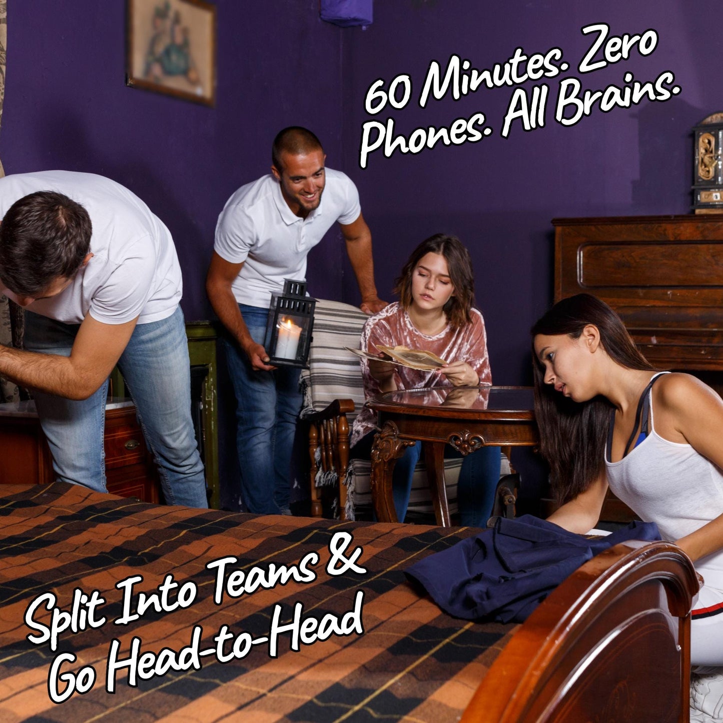 Printable Spooky Christmas Escape Room Game | Haunted Holiday Mystery Puzzle | DIY for 1β6 Players β Fun Family Activity β No Locks Needed