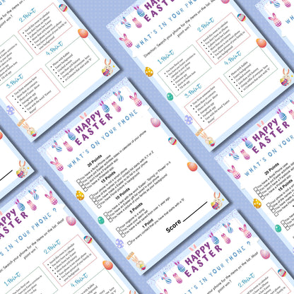 Easter What's On Your Phone Game | Fun Easter Party Game | Printable Easter Activity for Kids & Adults | Celebration Game | Instant Download