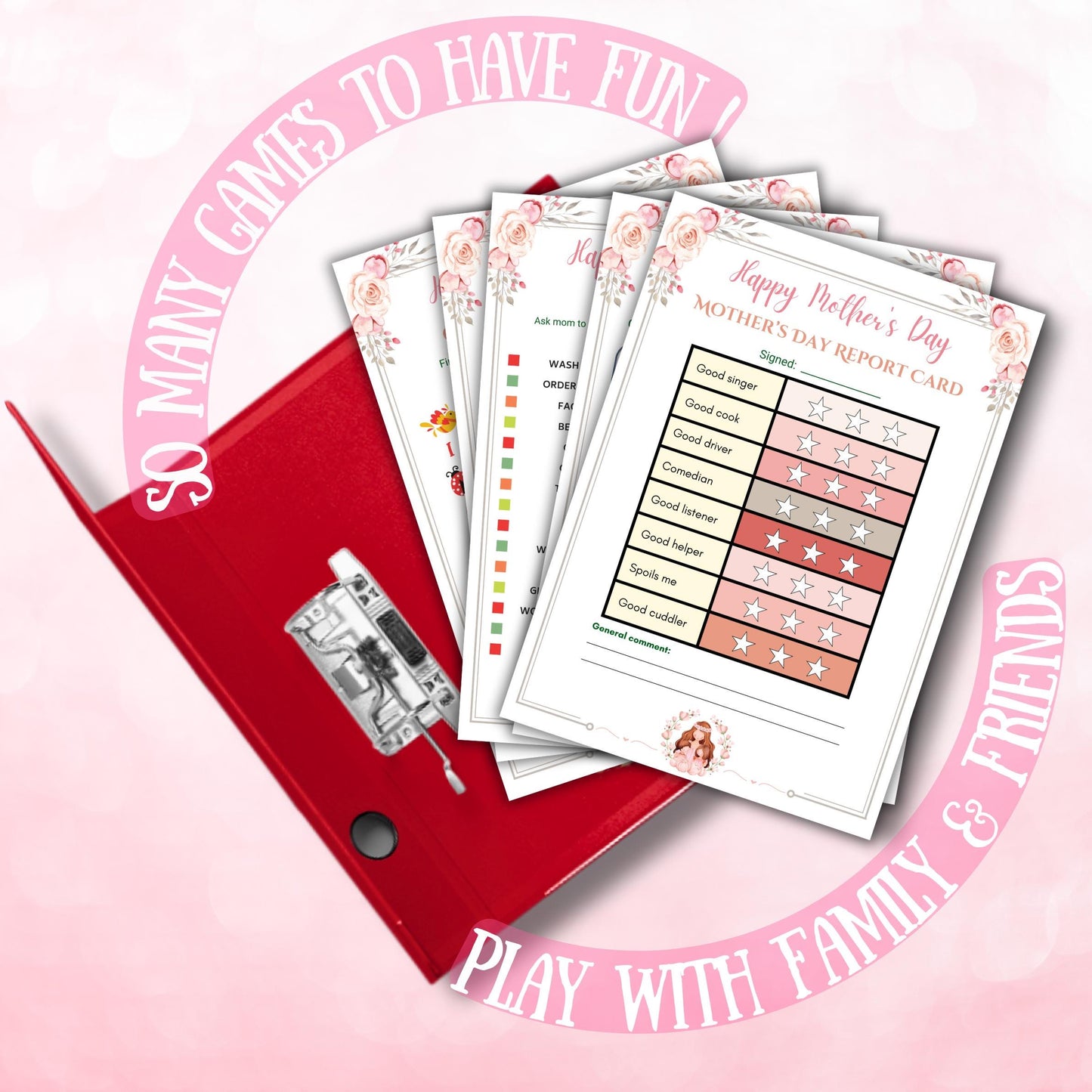 Mother's Day Game & Activity Bundle | Printable Games for Mom | Party Fun, Crafts and Activities | Instant Download for Family and Kids
