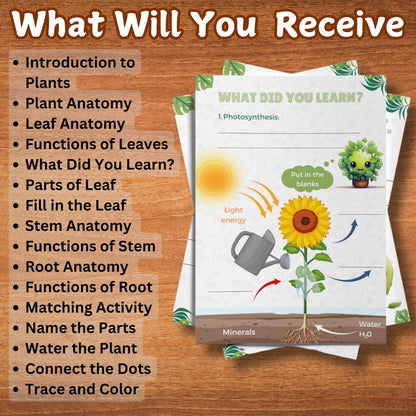 Plant Anatomy Busy Book | 45+ Pages of Printable Worksheets for Kids | Homeschool Curriculum, Learning Activities & Educational Resources