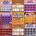 8-in-1 Halloween Games Bundle | Printable Party Fun for All Ages | All in One Halloween Game Bundle for Family Activities and Party