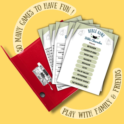 Bible Games Mega Bundle 65+ Printable Christian Games for Kids & Adults | 190+ Pages | Church, Youth Group, Sunday School, Family Game Night