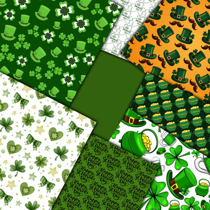 250+ St. Patrick's Day Digital Paper Pack | Seamless Irish Patterns for Crafting & Scrapbooking | Shamrocks, Celtic Designs, Festive Prints