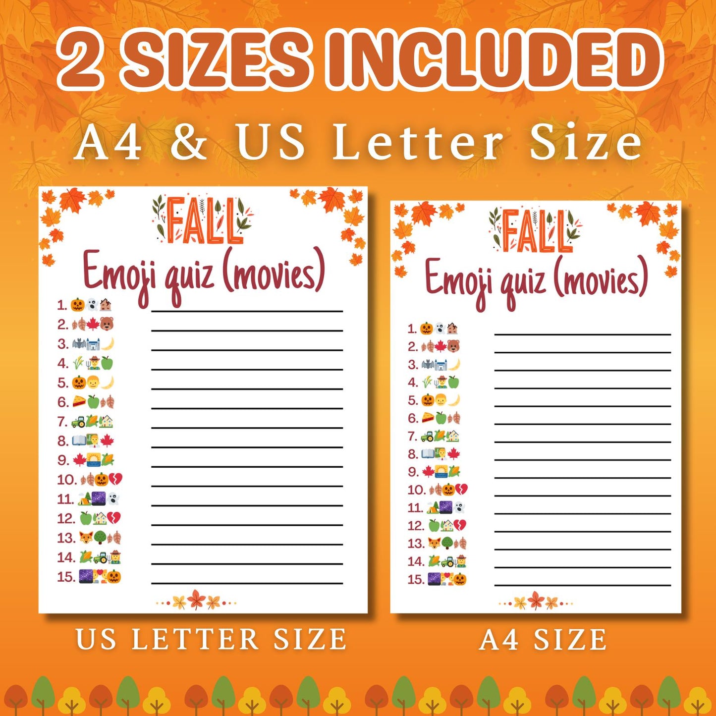 Fall Mega Game Bundle, 60+ Fall Activities for Kids, Teens & Adults, Autumn Games, Classroom Activity, Fall Fun Party Games, Trivia Game