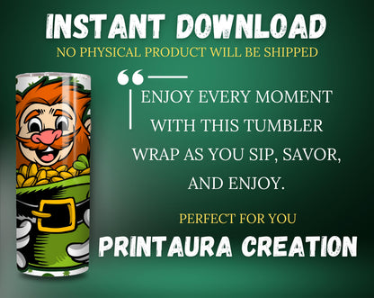 130+ St. Patrick’s Day Tumbler Wraps | Irish Sublimation Designs | Lucky Clover & Green Patterns | 20oz Tumbler PNG | Digital Download