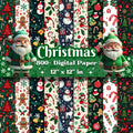 800+ Christmas Digital Paper Bundle, Christmas Season Paper, Christmas Scrapbook, Santa, Snowflake, Christmas Tree, Reindeer, Commercial Use