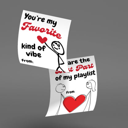 Funny Slang Valentine's Day Cards for Kids & Teens, Printable Classroom Val, Tween and School Valentine Cards, Hilarious Valentine Printable