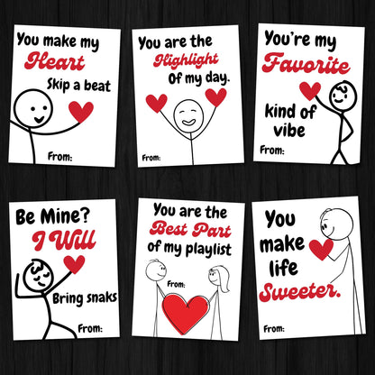 Funny Slang Valentine's Day Cards for Kids & Teens, Printable Classroom Val, Tween and School Valentine Cards, Hilarious Valentine Printable