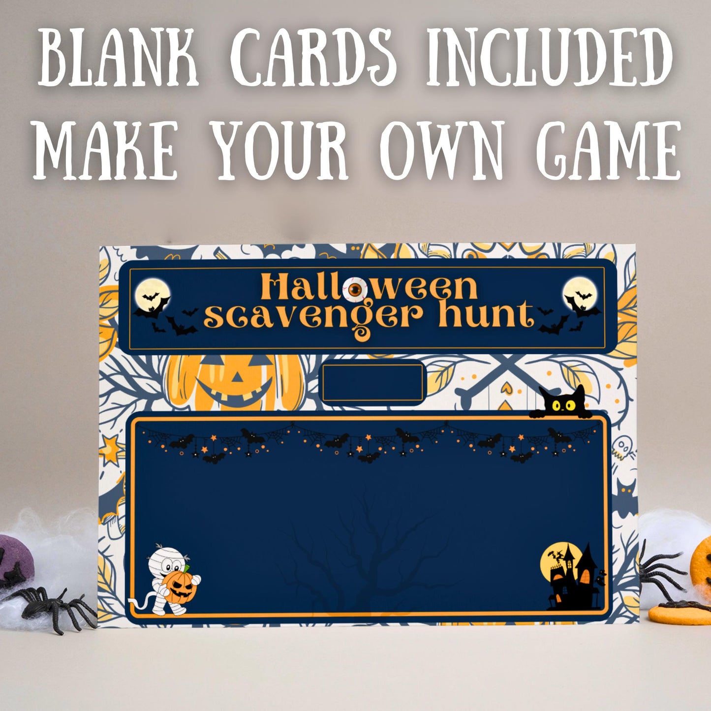 Halloween Scavenger Hunt | Fun Indoor Treasure Hunt Game for Kids & Families | Printable Clue Cards for Home Adventure and Family Activities