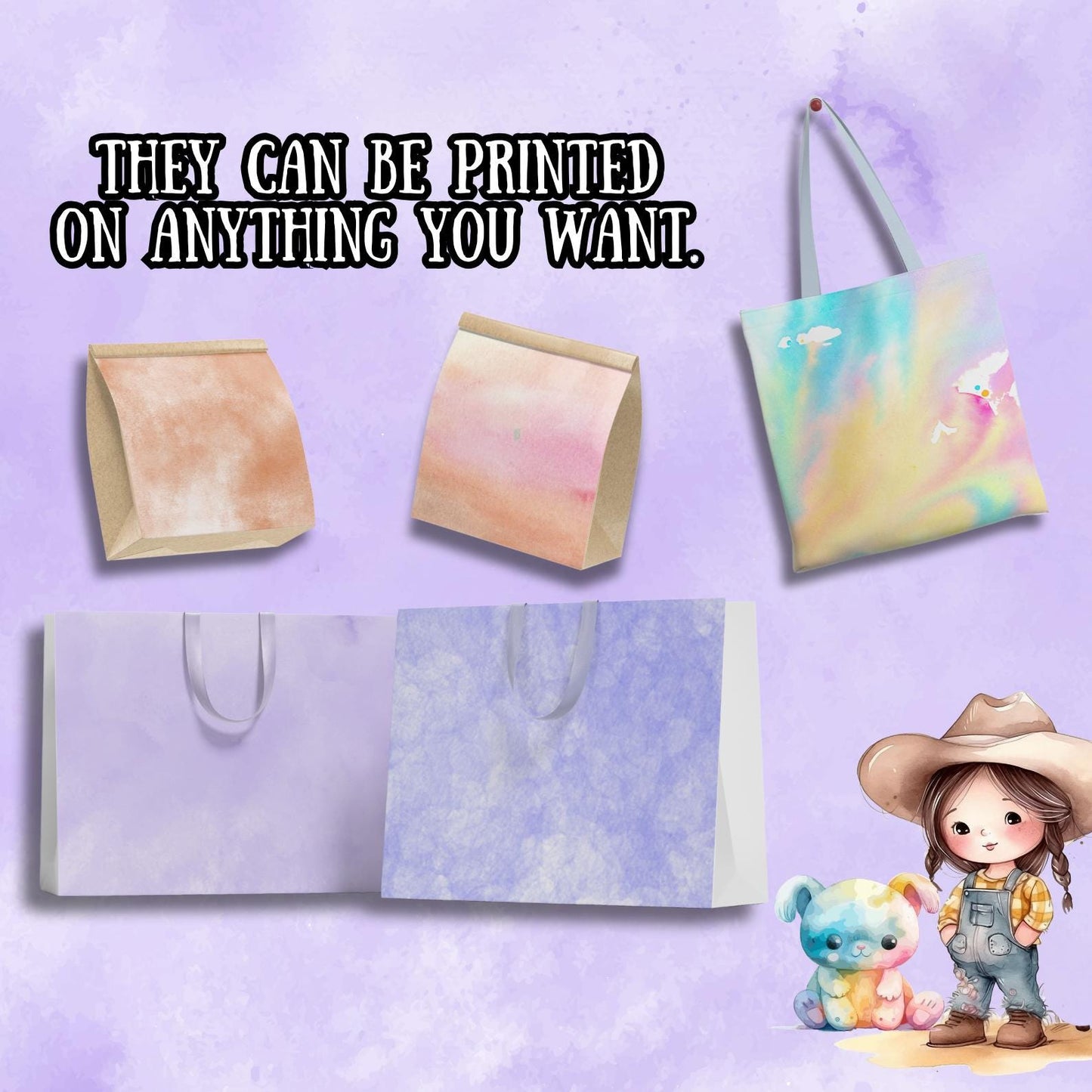 Pastel Watercolor Digital Paper Pack 180+ Seamless 12x12 Backgrounds, 300 DPI Textures for Scrapbooking, Invitations, Sublimation & Crafts