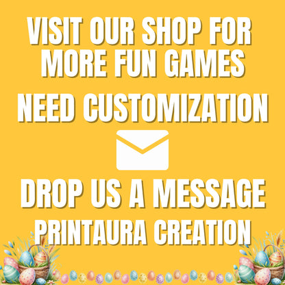 Easter Scavenger Hunt | Fun Easter Treasure Hunt Game | Printable Clue Hunt for Kids & Adults | Easter Party Activity | Instant Download