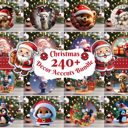 Christmas Mega Bundle PLR MRR | 250+ Games, 2200+ Clipart, Digital Paper, Ornaments, Tumbler Wraps | Printable Holiday Party Pack Set