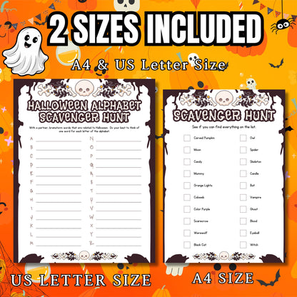 Halloween Scavenger Hunt Game | Fun Printable Activity for Kids & Adults | Perfect for Halloween Parties, Family Gathering, Classroom Events