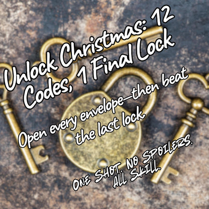 Printable Spooky Christmas Escape Room Game | Haunted Holiday Mystery Puzzle | DIY for 1–6 Players – Fun Family Activity – No Locks Needed