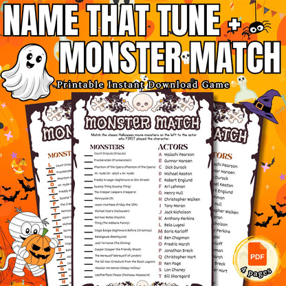 Halloween Name That Tune Game | Spooky Music Quiz for All Ages | Fun & Festive Music Game for Parties, Family | Classroom Activities