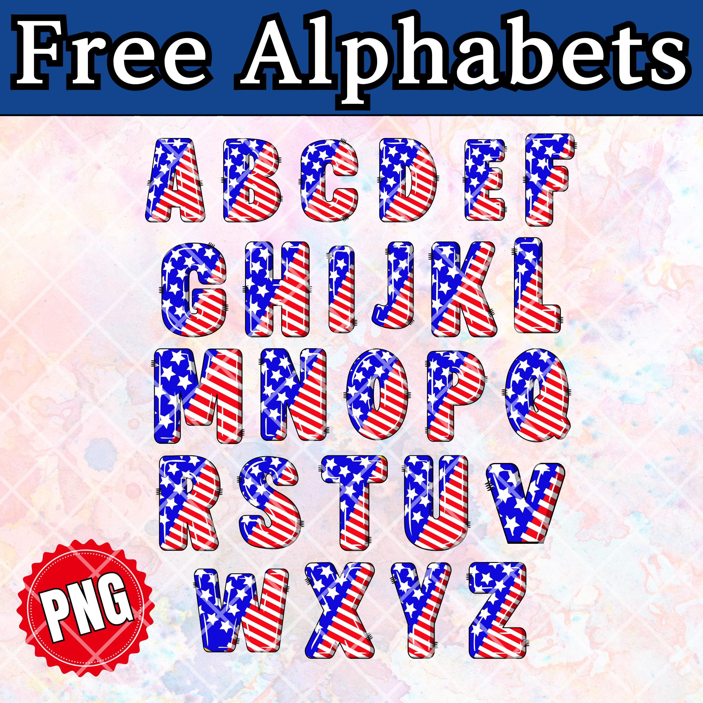 4th July Alphabet Handprint Art Bundle, Patriotic Letter Craft for Preschool | Kindergarten, Red White & Blue ABC Keepsake, Independence Day
