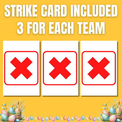 Easter Family Feud Game | Fun Easter Trivia Night | Printable Friendly Feud | Easter Party Game for Kids, Adults, Easter Game Night Activity