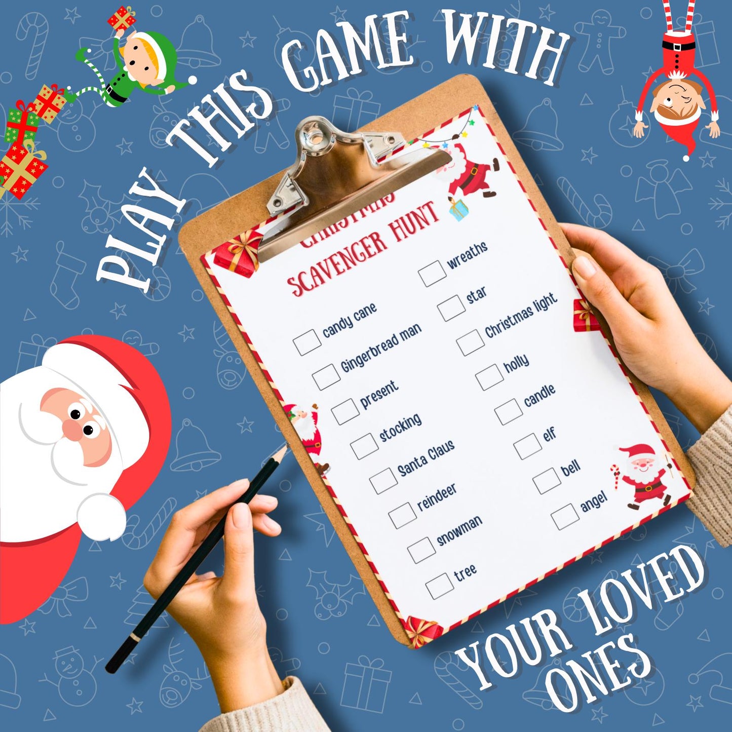 50+ Christmas Games Bundle, Christmas Family Party Games, Printable Christmas Games for Kids & Adults, Xmas Class Activities, office Party