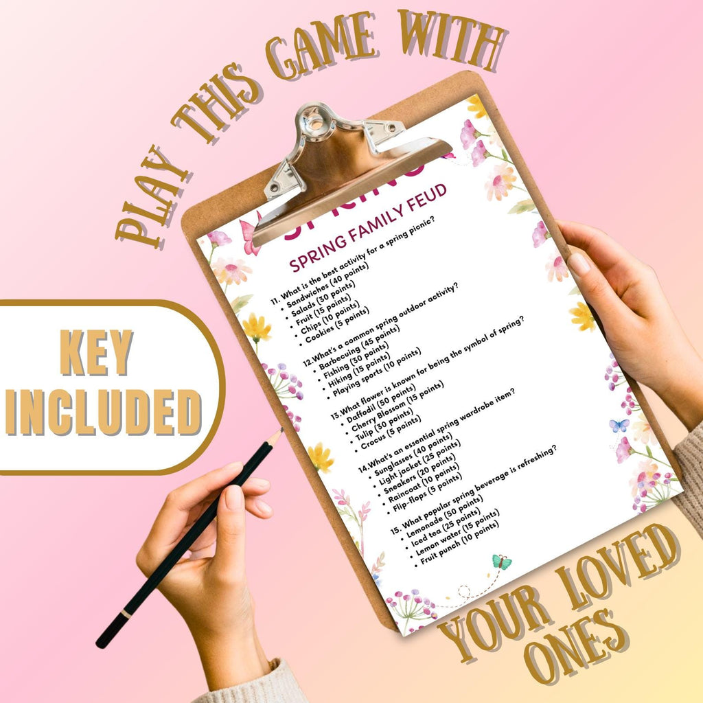 65+ Spring Games Bundle Printable Activities for Adults, Kids, Seniors | Trivia, Icebreakers, Riddles, Puzzles, Family & Office Party Fun