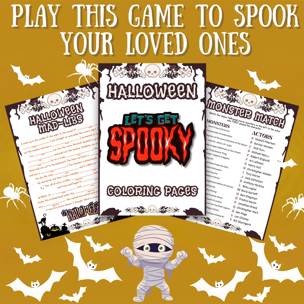 120+ Halloween Games Mega Bundle | Printable Halloween Games for Kids, Adults, Teens | Halloween Party Activities & Classroom Fun