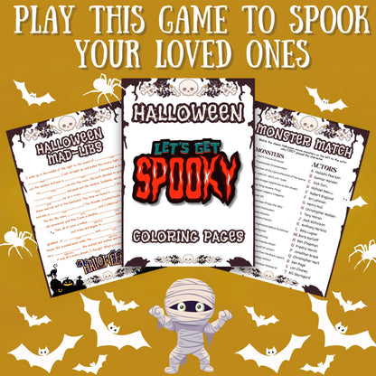 120+ Halloween Games Mega Bundle | Printable Halloween Games for Kids, Adults, Teens | Halloween Party Activities & Classroom Fun