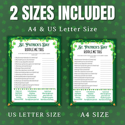 St. Patrick's Day 60+ Game MEGA BUNDLE, Fun St. Patrick's Day Party Games for Adults & Seniors, St. Paddy's Day Activities, St. Pat's Games