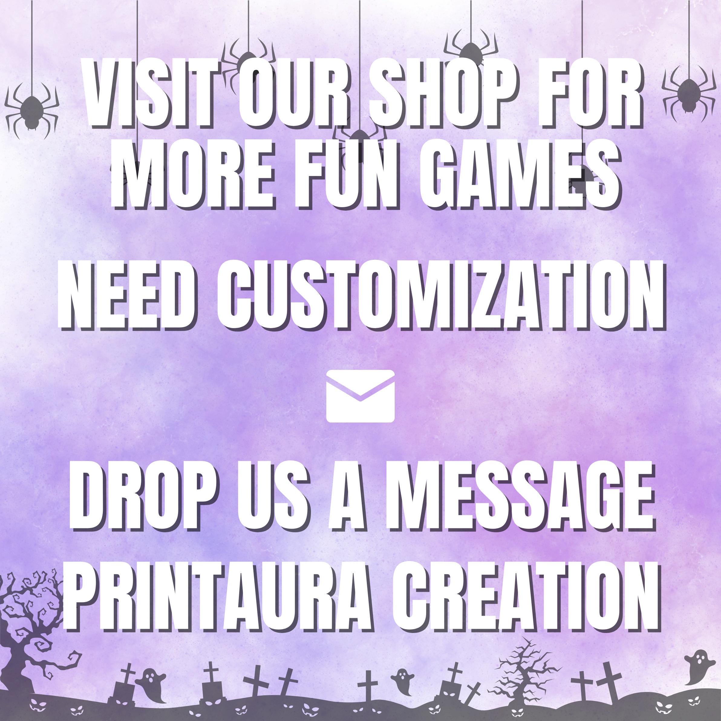 120+ Halloween 5-Second Game Cards | Exciting Spooky Trivia Challenge for Kids & Adults | Fast-Paced Fun for Parties | Printable Halloween