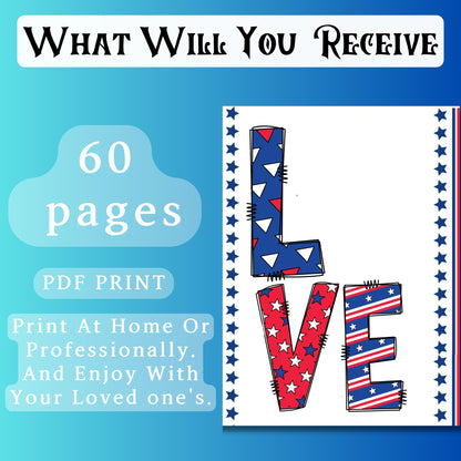 4th July Alphabet Handprint Art Bundle, Patriotic Letter Craft for Preschool | Kindergarten, Red White & Blue ABC Keepsake, Independence Day