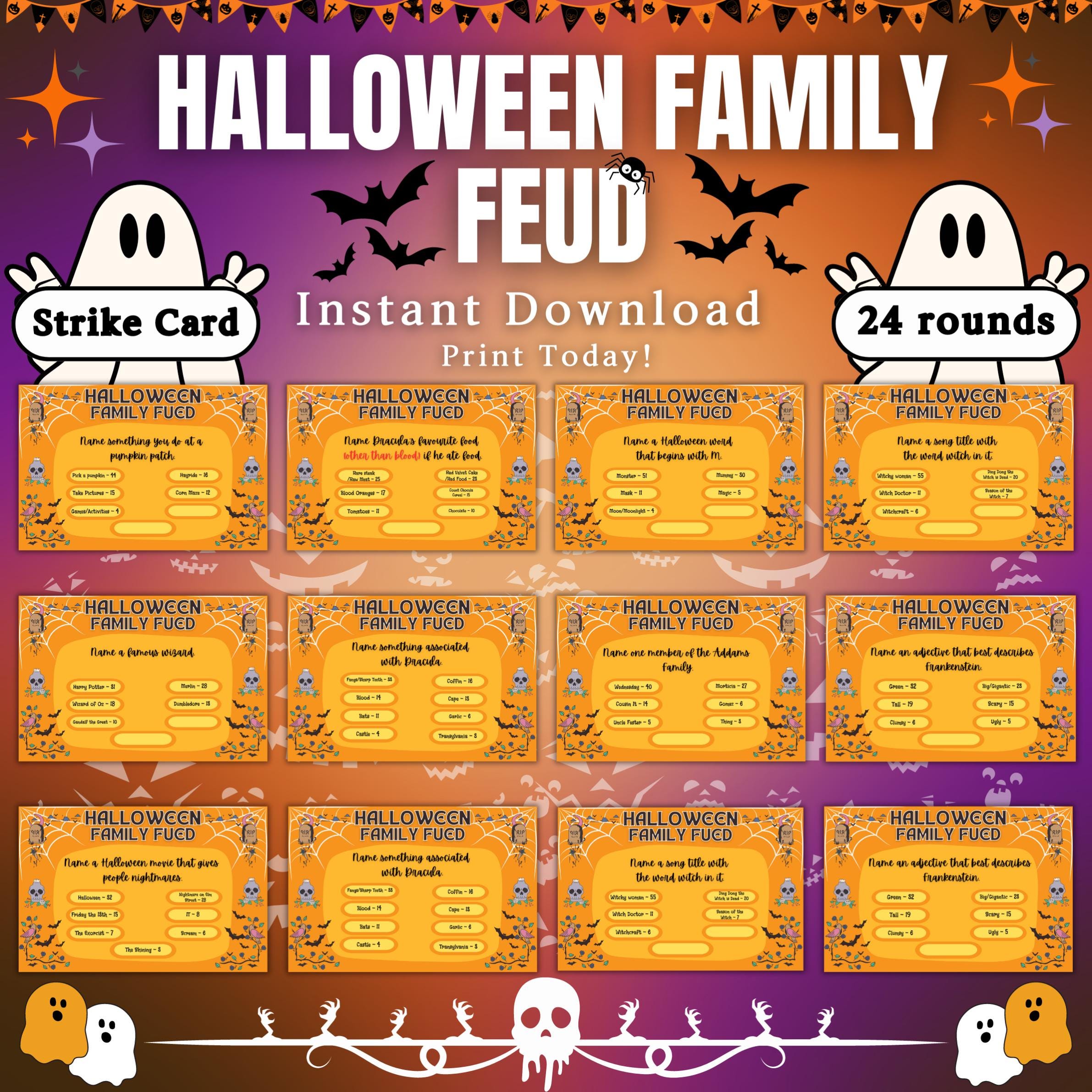 8-in-1 Halloween Games Bundle | Printable Party Fun for All Ages | All in One Halloween Game Bundle for Family Activities and Party