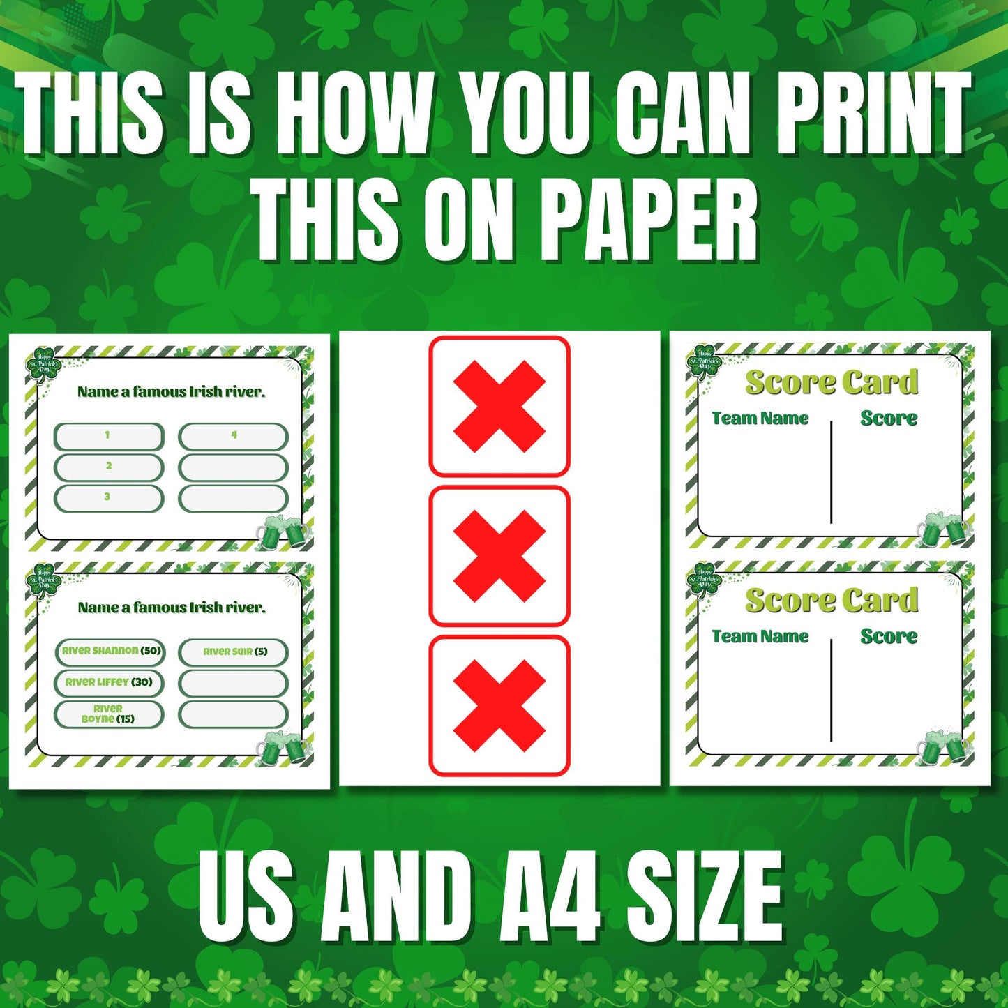 St. Patrick’s Day Family Feud Game, St. Patrick’s Day Trivia Feud, St. Paddy’s Day Party Game, St. Patty’s Day Feud, St. Patrick's Day Game
