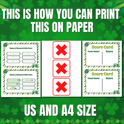 St. Patrick’s Day Family Feud Game, St. Patrick’s Day Trivia Feud, St. Paddy’s Day Party Game, St. Patty’s Day Feud, St. Patrick's Day Game