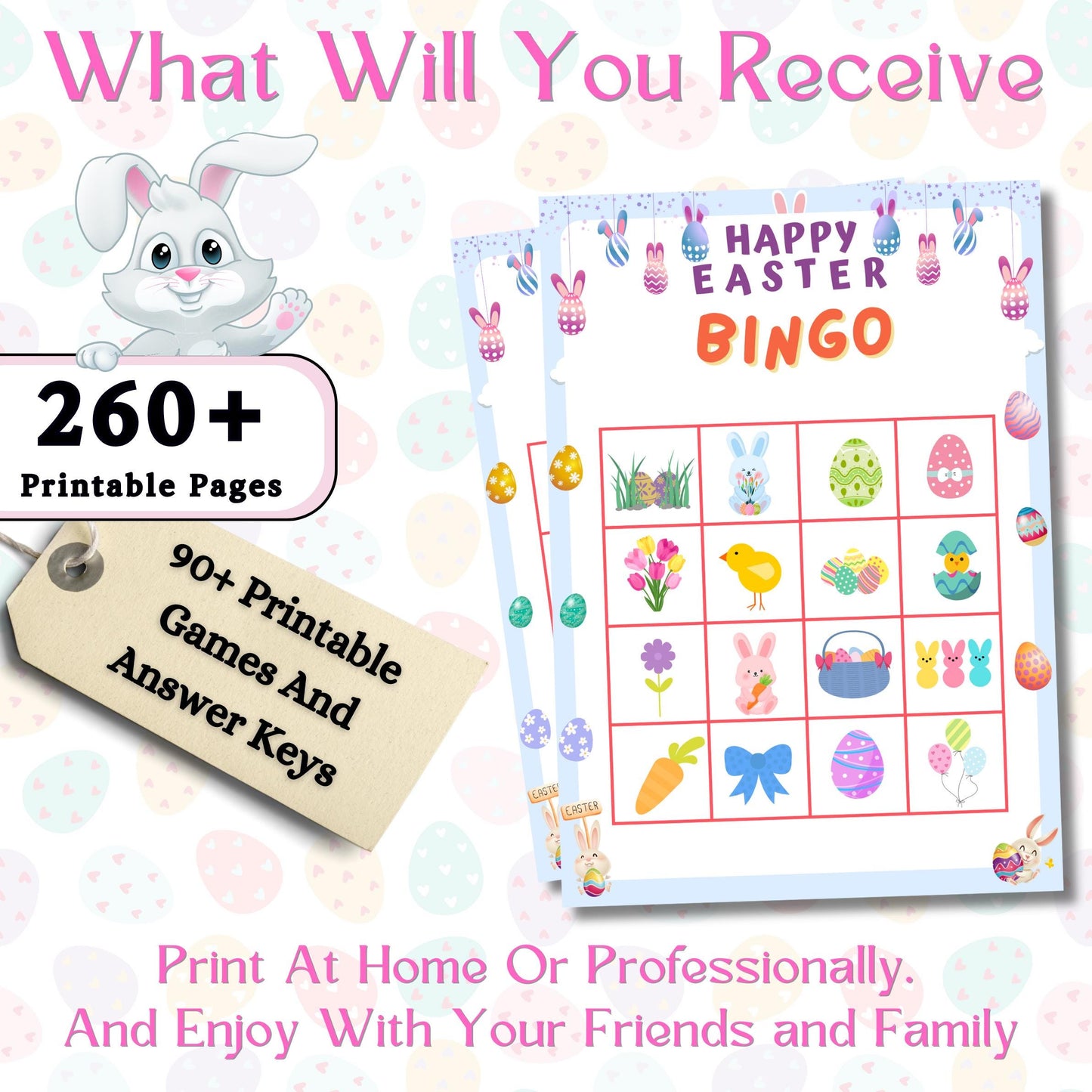 Easter Party Games Bundle, Easter Family Games, Printable Easter Party Games, Easter Classroom Activities for Kids, Easter Trivia Feud Game