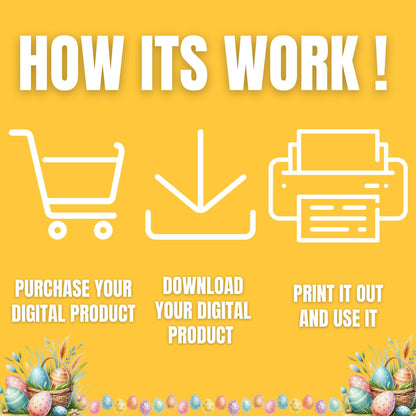 Easter Scavenger Hunt | Fun Easter Treasure Hunt Game | Printable Clue Hunt for Kids & Adults | Easter Party Activity | Instant Download