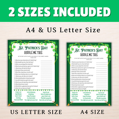 St Patricks Day Games Bundle, St Patricks Party Games for Adults, Kids St Patricks Classroom Games, Leprechaun, Bingo, Candy dice Trivia