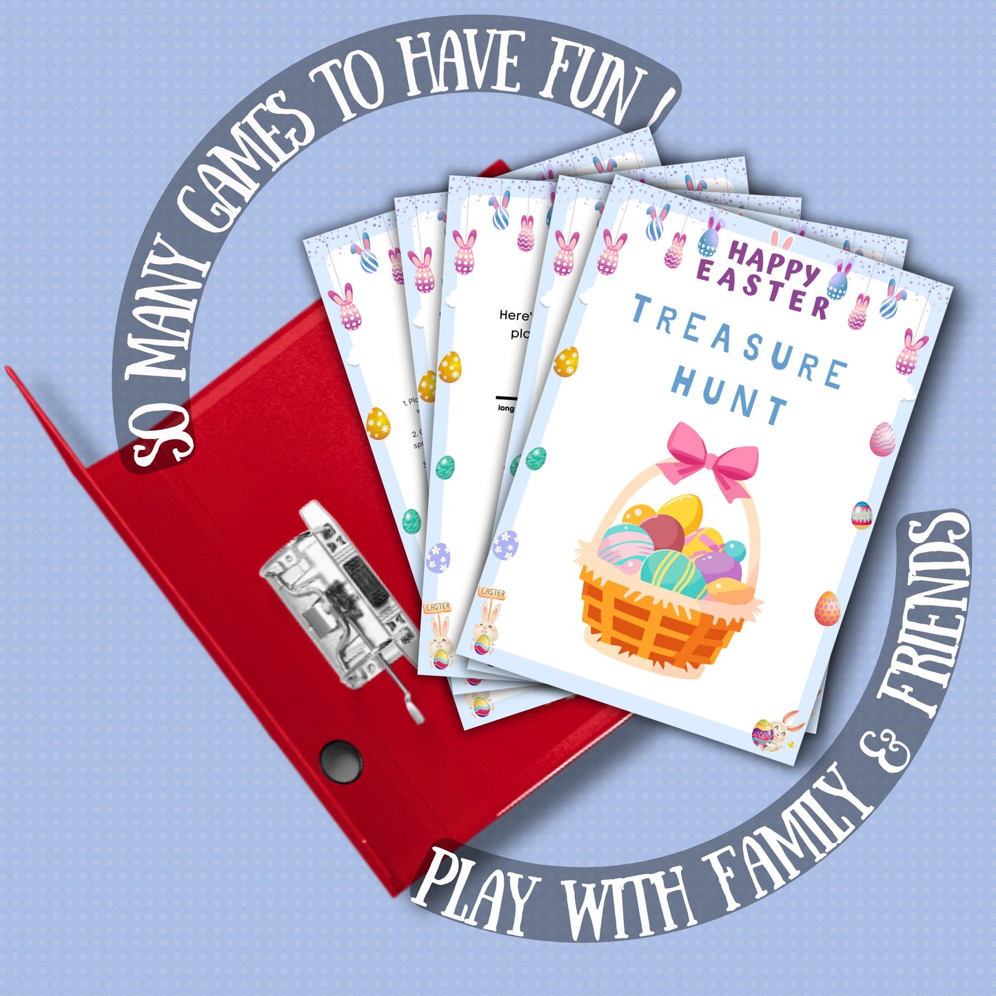 Easter Treasure Hunt | Fun Printable Easter Hunt Game for Kids & Families | Easter Party Activity | Instant Download | A4 And US Letter
