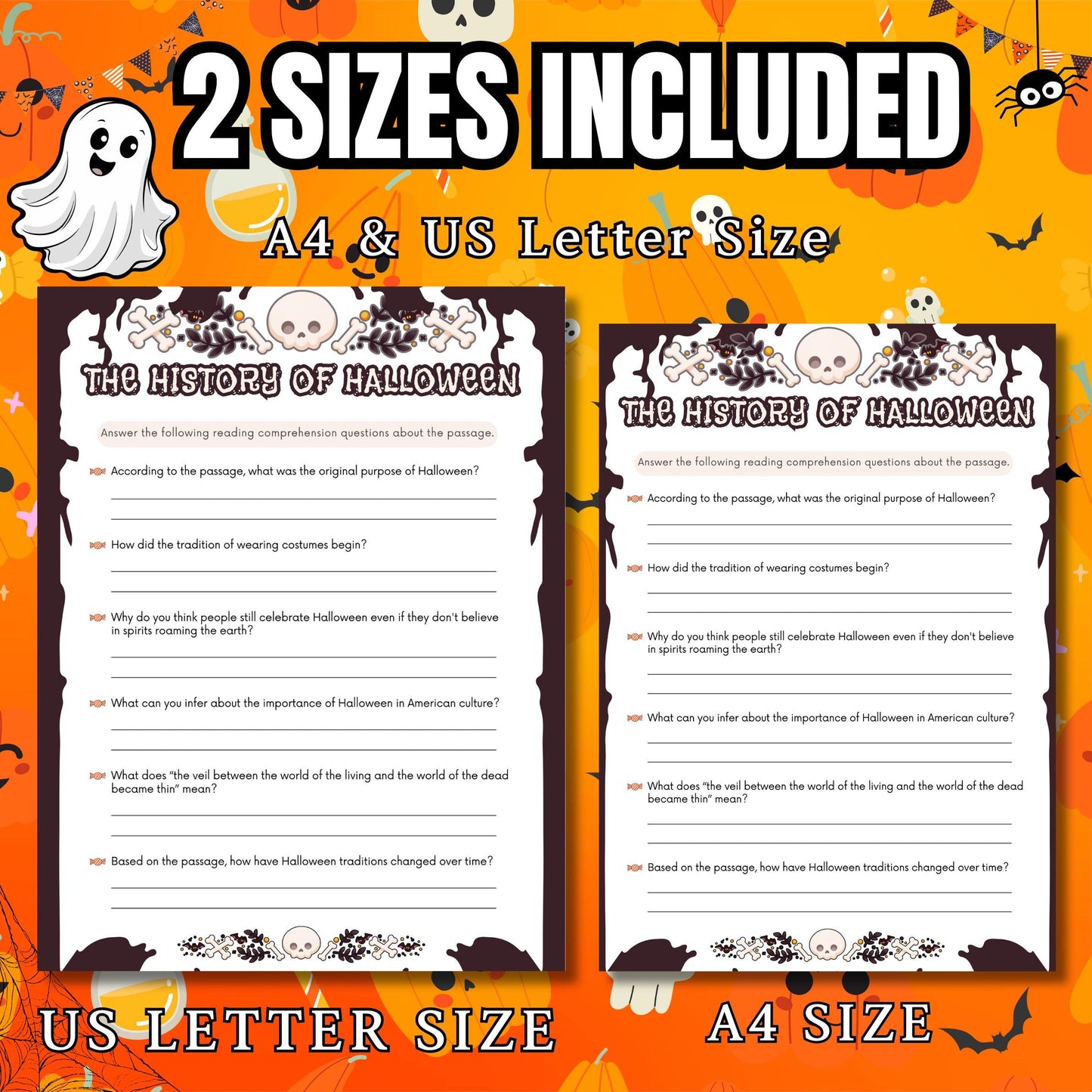 History of Halloween Trivia Game | Fun Quiz Game for Kids & Adults | Perfect for Halloween Parties, Classroom Activities | Family Gatherings