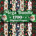 1700+ Mega Christmas Digital Paper Pack, Christmas Wallpaper, Christmas Scrapbook Paper, Christmas Background, Christmas Patterns And Paper
