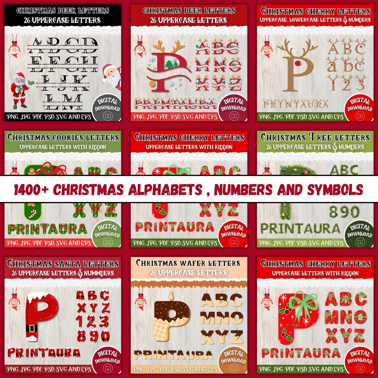 PLR MRR Christmas Mega Bundle 20000+ | Whole Shop License | SVGs, Clipart, Papers, Tumbler Wraps | Resell Digital Holiday Kit 2025 Edition