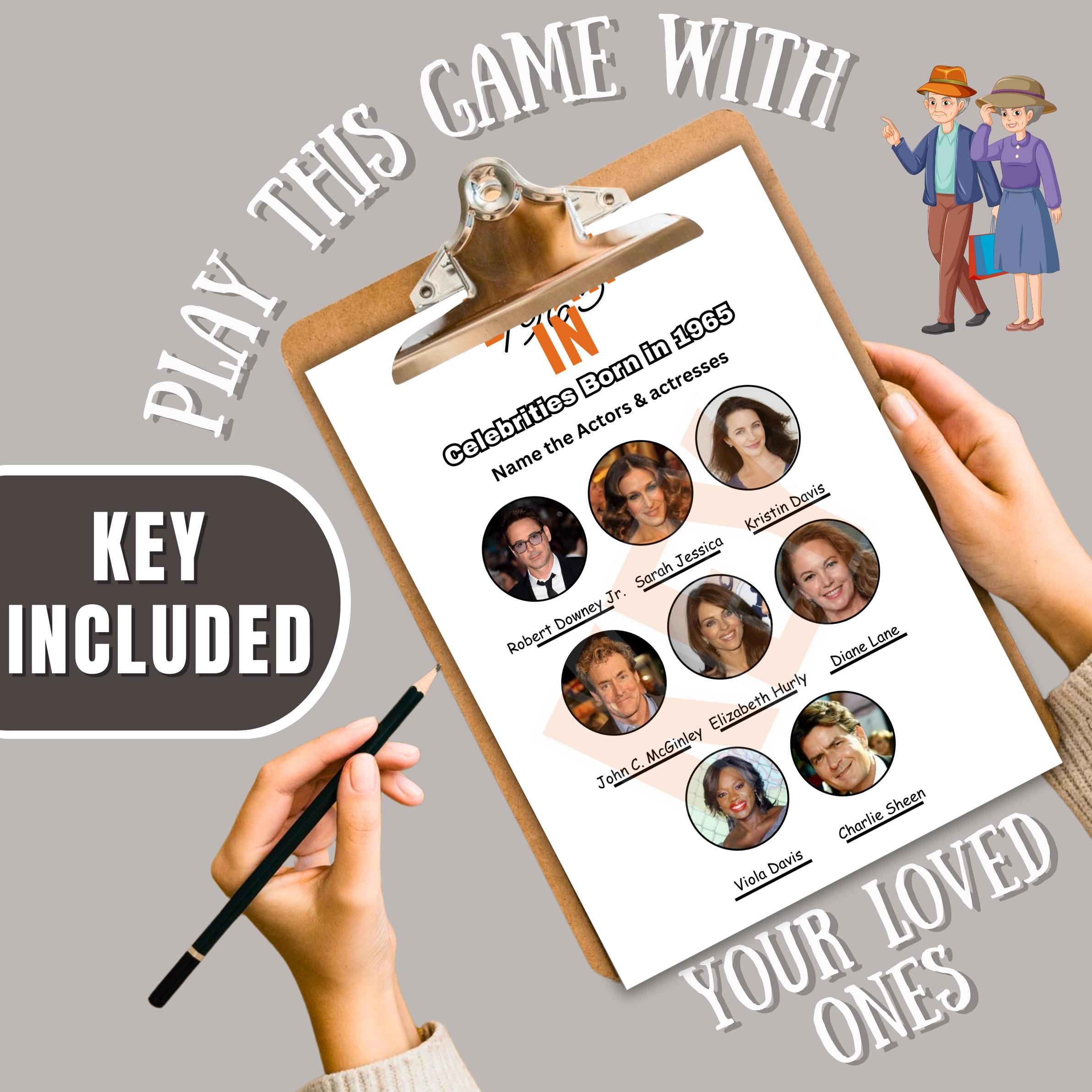 60th Birthday Party Game Bundle | Born in 1965 Games | 40+ Fun Printable Games & Trivia | Adult Party Activities | 60th Celebration Fun