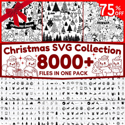 PLR MRR Christmas Mega Bundle 20000+ | Resell License Included | SVGs, Clipart, Papers, Wraps | Digital Holiday Kit for Only 17 Dollars