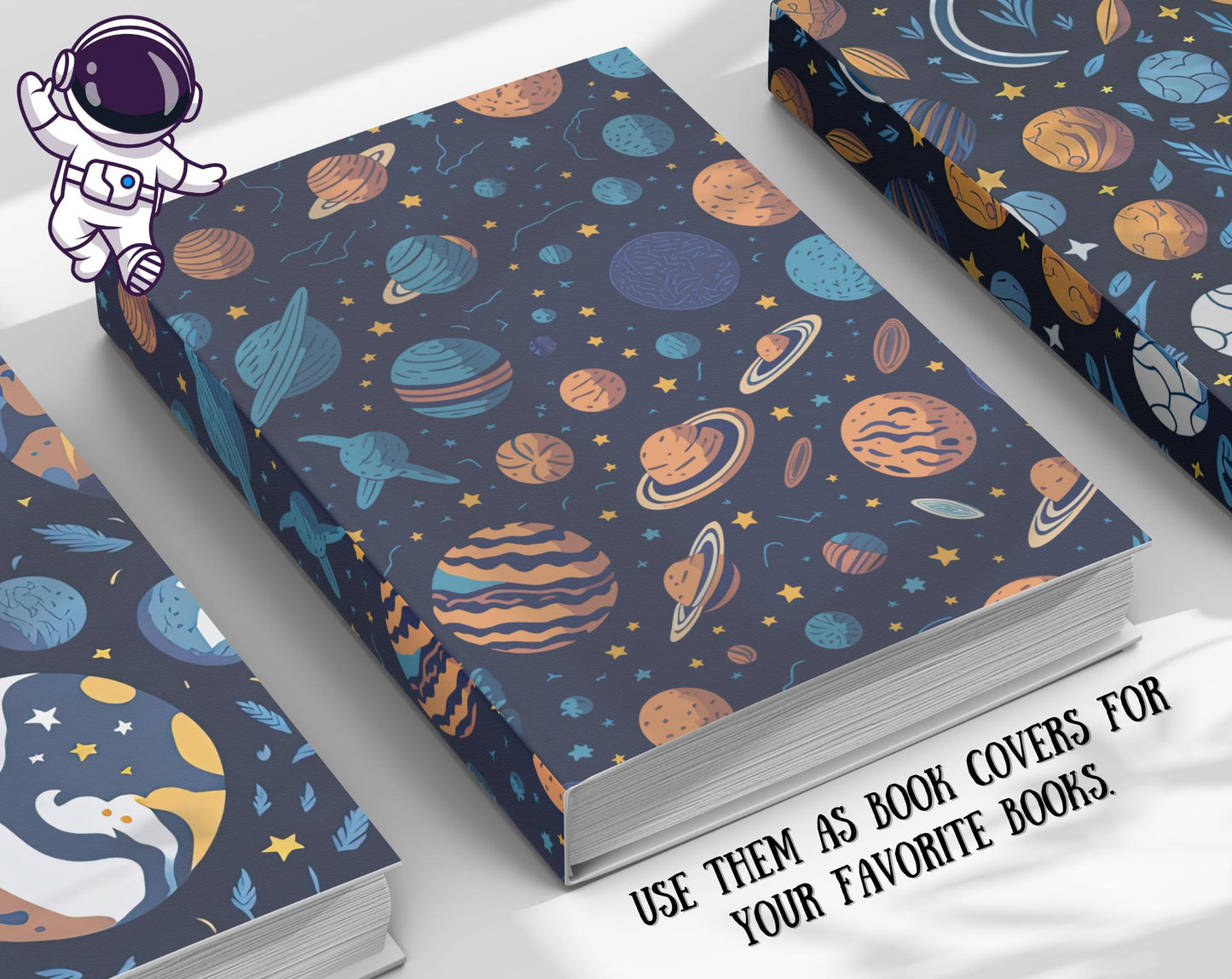 Galaxy & Space Digital Paper Bundle – 300+ Seamless 12x12 Patterns, Astronaut/Rocket/Planet Backgrounds for Scrapbooking, Invites and Crafts