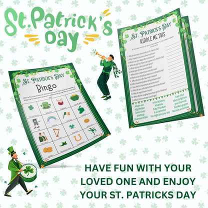 St Patrick's Day Games | St Patricks Games | St Patty's Day Game | St Patricks Party Games | Printable St Patricks Games Kids Teens Adults