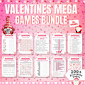 200+ Pages Valentines Day Games Bundle | 75+ Fun Valentine’s Printable Games for Kids & Adults Party Games, Emoji Game, Classroom Activities