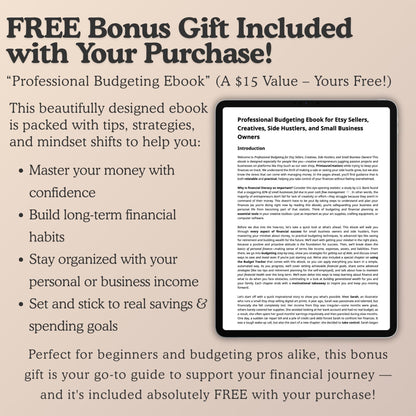 Google Sheets Budget Planner | Annual + Monthly Tracker Template | Digital Finance Dashboard + Debt, Savings & Expense Log + Free Ebook