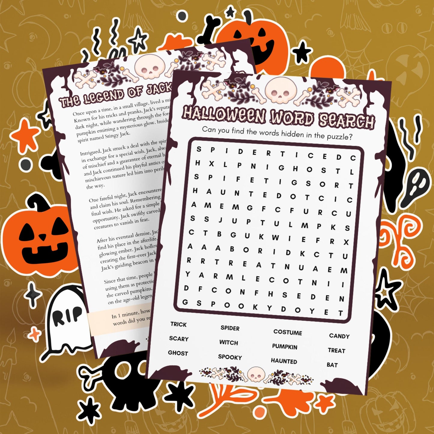 Halloween Printable Games For Kids Adults & Teens | 80+ Halloween Party Game Bundle 2025 |Spooky Games Pdf For All Ages | Digital Download