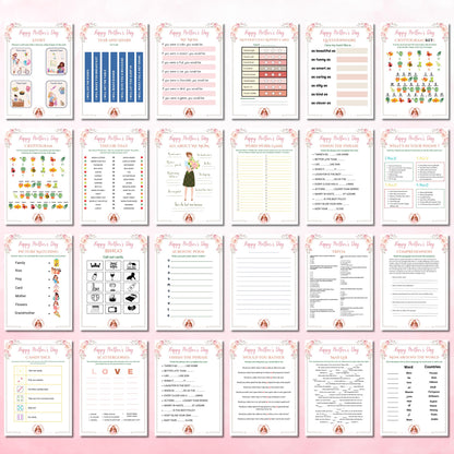 Mother's Day Games Bundle | Printable Party Games for Mom | Fun Mother's Day Activities, Crafts, Trivia, Bingo & More, Instant Download PDF
