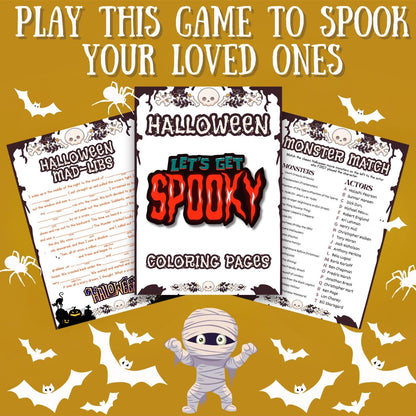 120+ Halloween Games Mega Bundle For Adults Teens & Kids | Halloween Printable Party Games | Halloween Family and Classroom Activities