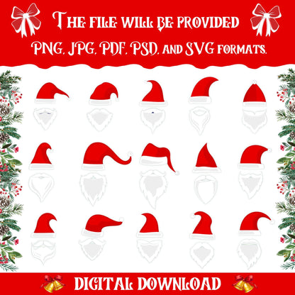 150+ Christmas Add Your Own Photo PNG Bundle, DIY Elf Yourself, Xmas Characters, Blank Faces, Perfect for Kids Craft & Bulletin Board Decor