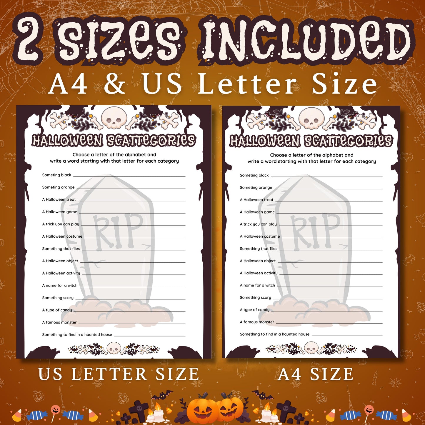 120+ Halloween Games Mega Bundle | Printable Halloween Games for Kids, Adults, Teens | Halloween Party Activities & Classroom Fun