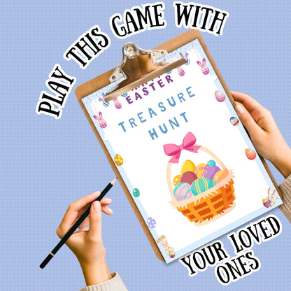 Easter Treasure Hunt | Fun Printable Easter Hunt Game for Kids & Families | Easter Party Activity | Instant Download | A4 And US Letter